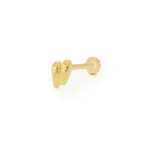 14k Gold Slipper Figure Tragus Piercing