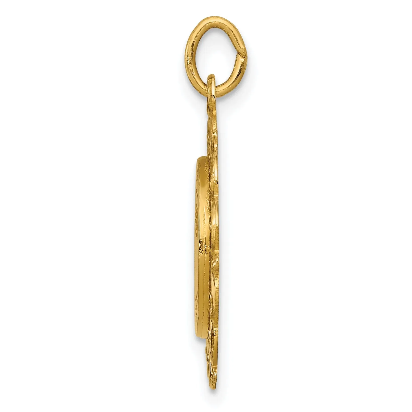 14k Yellow Gold Our Lady of Sorrows Medal