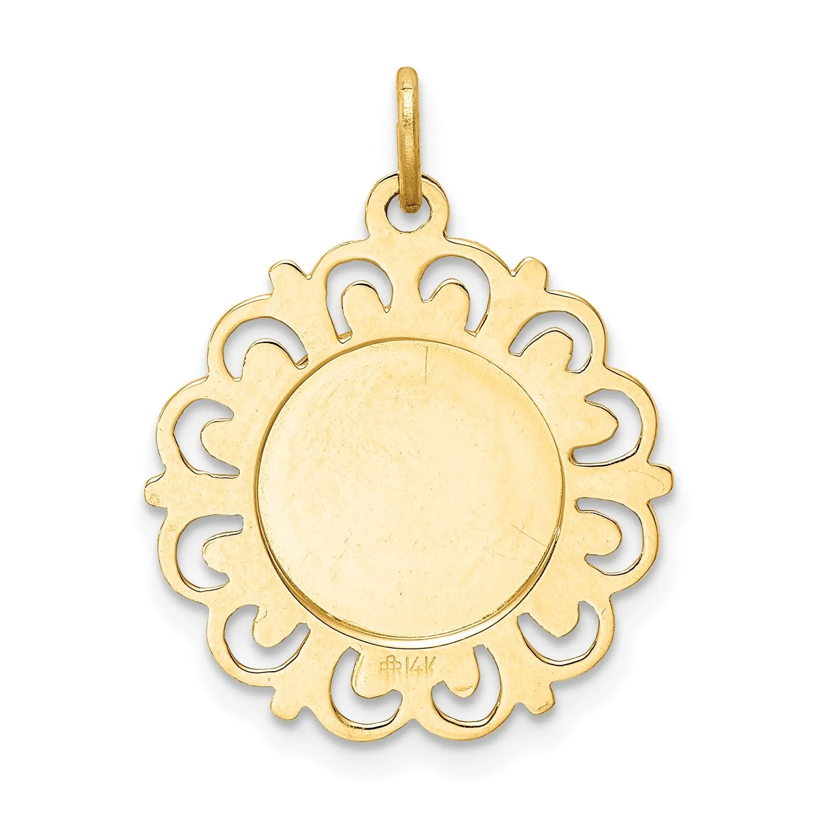 14k Yellow Gold Our Lady of Sorrows Medal