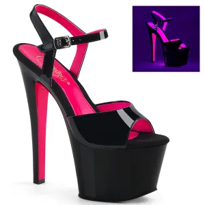 7" Heel UV Reactive Platform Sandal (SKY-309TT Final Sale)