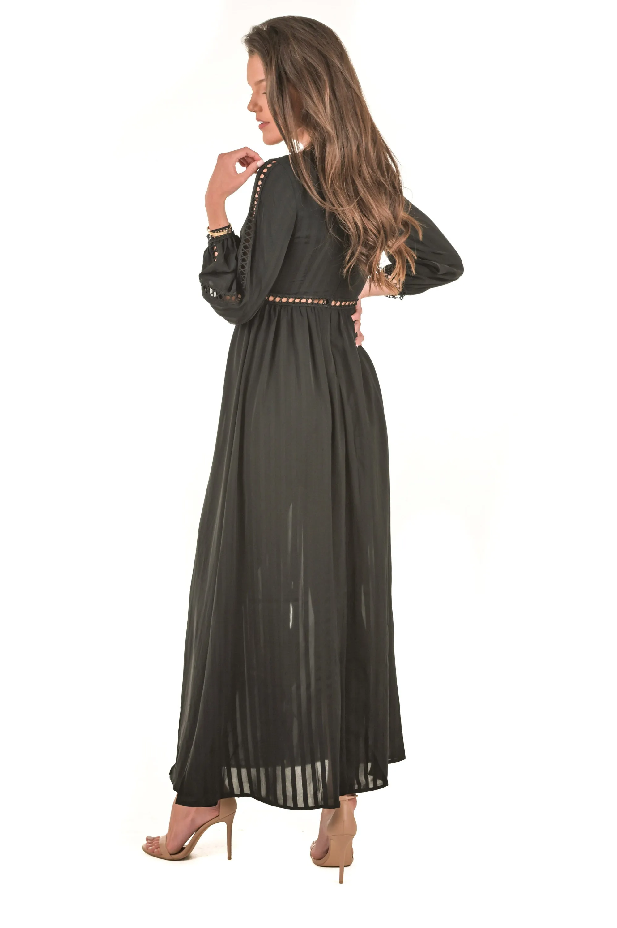Alissa Black Maxi Dress
