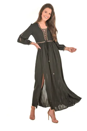 Alissa Black Maxi Dress