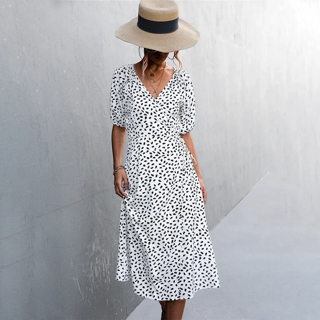 Alkmini Stylish Midi Dress