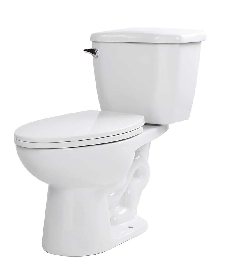 Anzzi Trend 67 in. Acrylic Flatbottom Non-Whirlpool Bathtub with Tugela Faucet and Kame 1.28 GPF Toilet