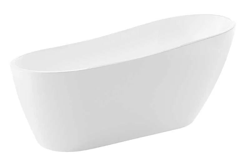 Anzzi Trend 67 in. Acrylic Flatbottom Non-Whirlpool Bathtub with Tugela Faucet and Kame 1.28 GPF Toilet