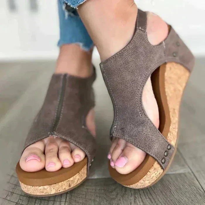 Ava - ELEGANT AND COMFORTABLE WEDGE HEELS SANDALS