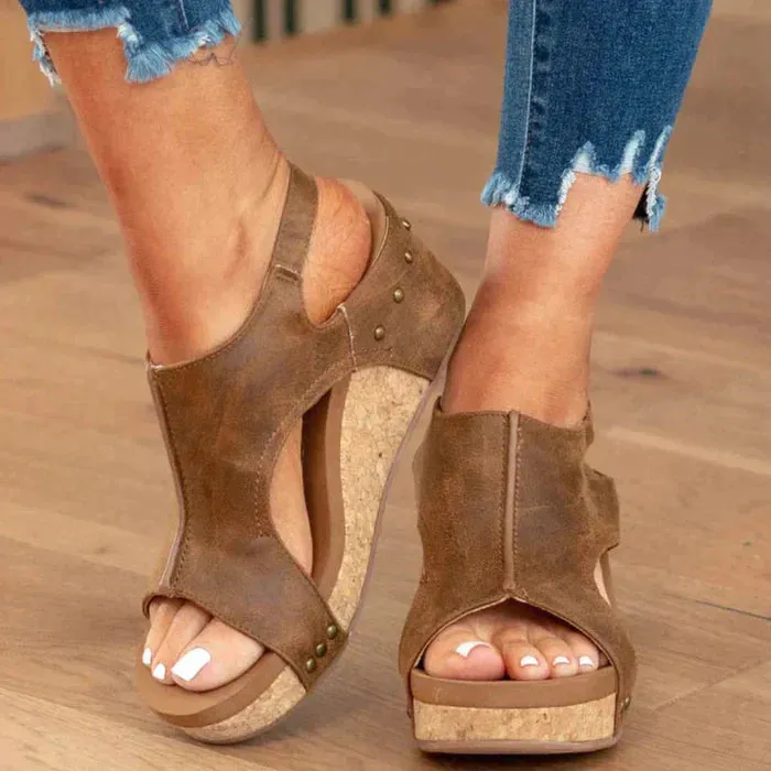 Ava - ELEGANT AND COMFORTABLE WEDGE HEELS SANDALS