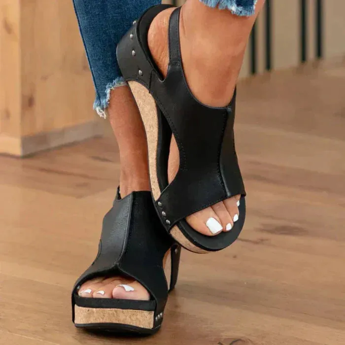 Ava - ELEGANT AND COMFORTABLE WEDGE HEELS SANDALS