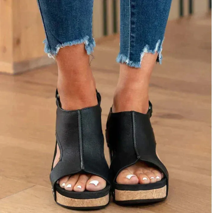 Ava - ELEGANT AND COMFORTABLE WEDGE HEELS SANDALS