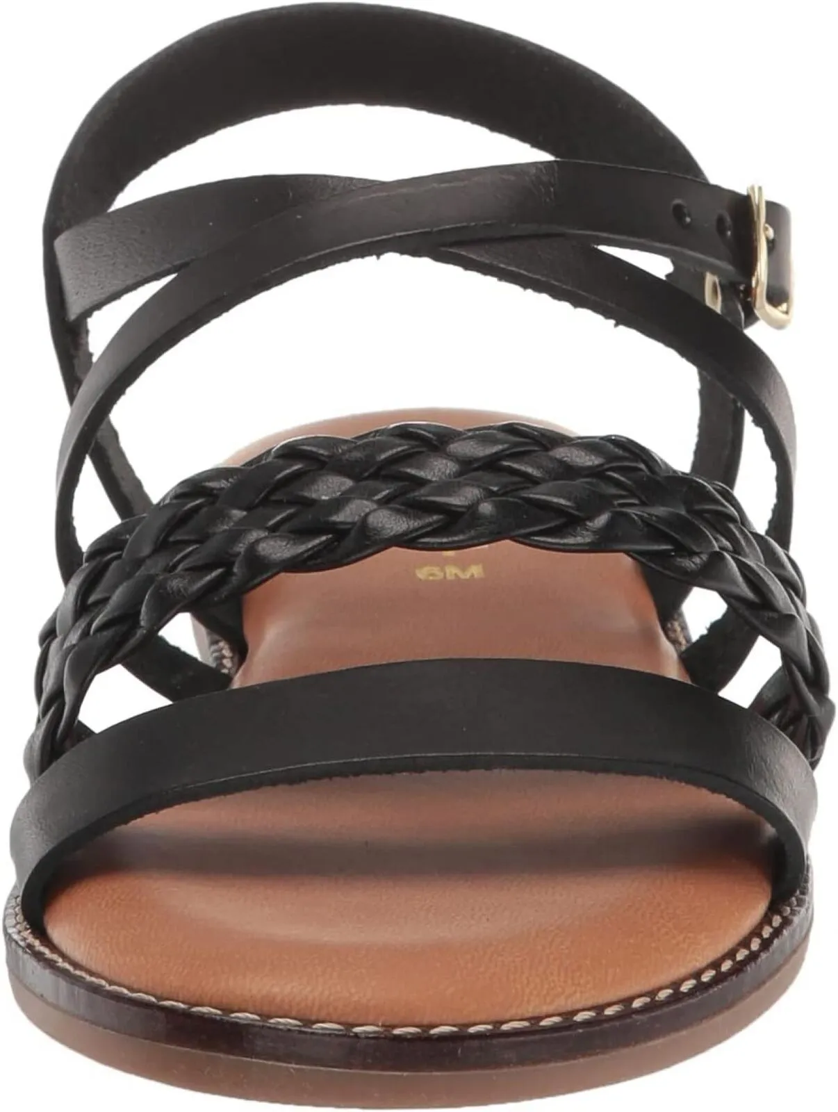 Bella Vita Made in Italy Women's Ala-Italy Flat Sandal ALAIT Black Leather 8.5M