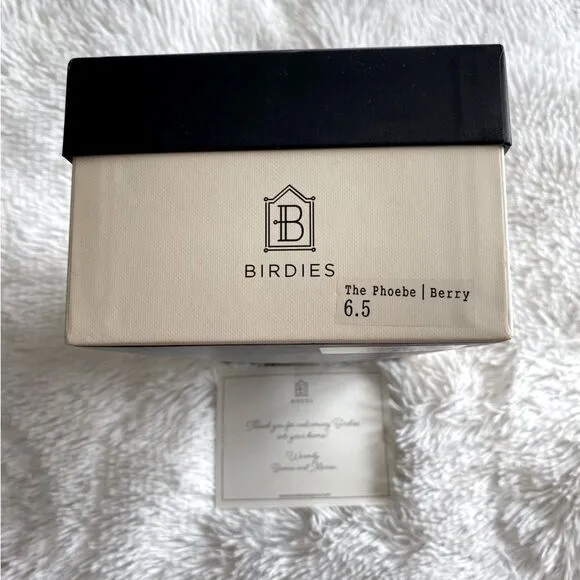 Birdies Loafer NEW IN BOX Slippers Phoebe Velvet Slip On Berry Gold Size 6.5
