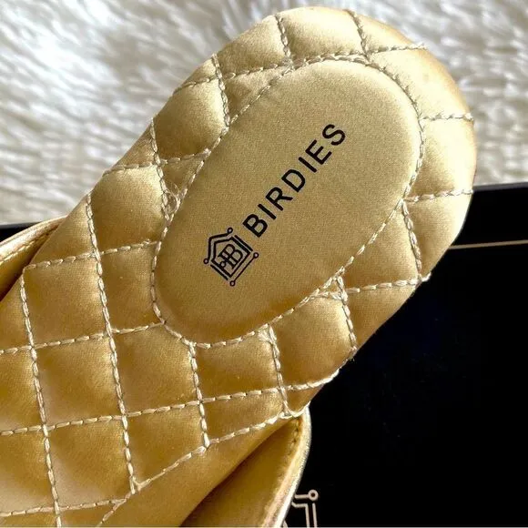 Birdies Loafer NEW IN BOX Slippers Phoebe Velvet Slip On Berry Gold Size 6.5