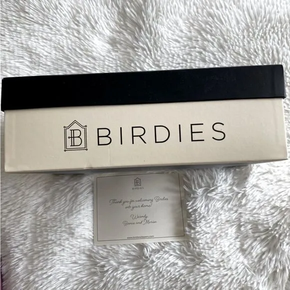 Birdies Loafer NEW IN BOX Slippers Phoebe Velvet Slip On Berry Gold Size 6.5