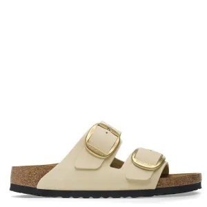 Birkenstock Arizona Big Buckle Leather Narrow Fit Ecru