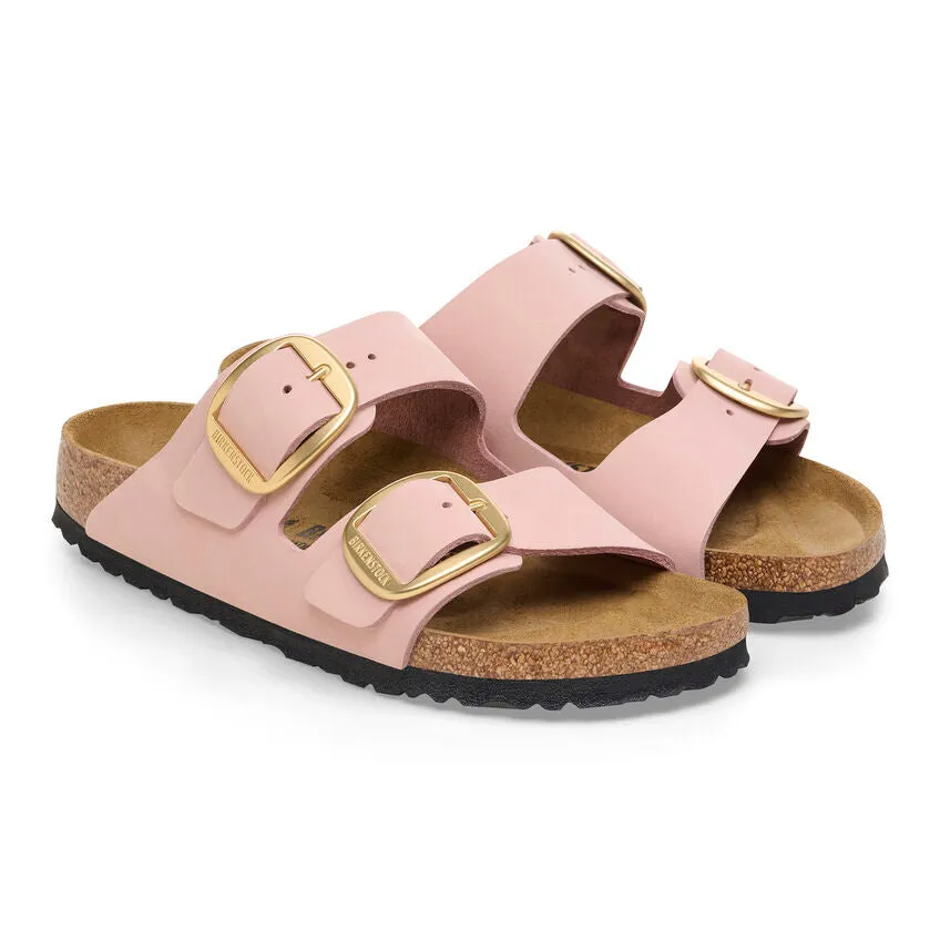 Birkenstock Arizona Big Buckle Leather Narrow Fit Soft Pink