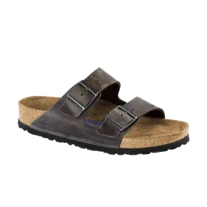Birkenstock Arizona Iron - Oiled Leather/Soft Footbed Regular