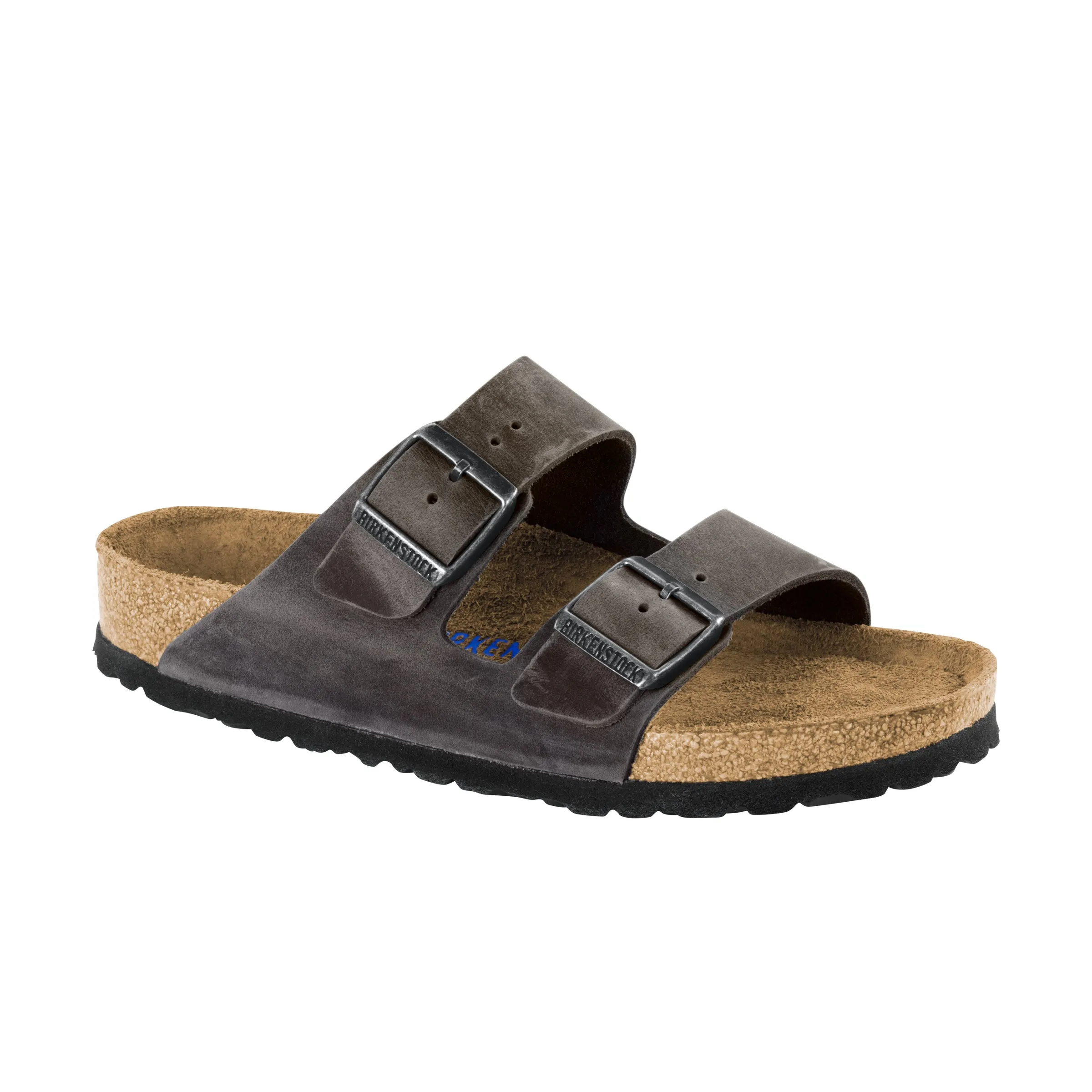 Birkenstock Arizona Iron - Oiled Leather/Soft Footbed Regular