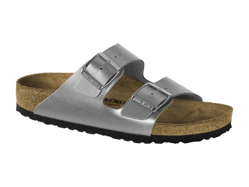 Birkenstock Arizona Silver - Birkoflor Narrow