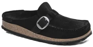 Birkenstock Buckley Clog - Black Suede Leather | Comfortable Cork Footbed