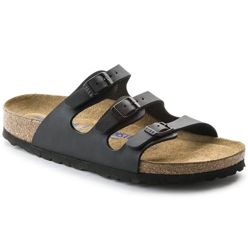 Birkenstock Florida Soft Footbed  Black Birko-Flor™- Regular