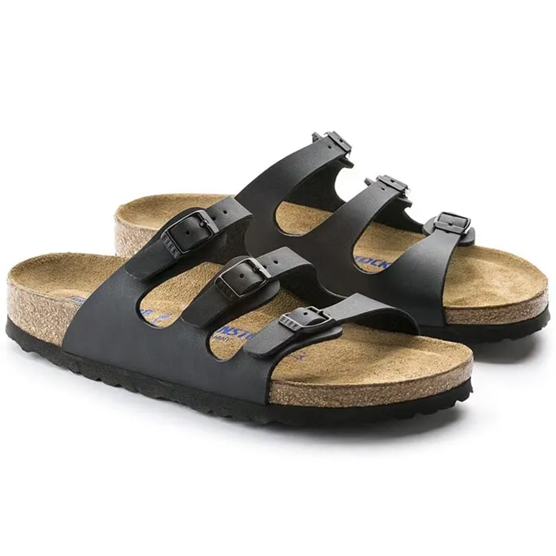 Birkenstock Florida Soft Footbed  Black Birko-Flor™- Regular