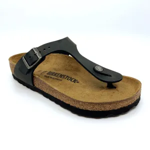 Birkenstock Gizeh Black - Oiled Leather Regular
