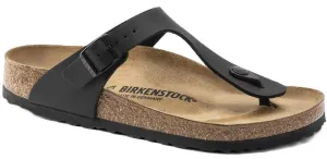 Birkenstock Gizeh Sandals - Black Birko-Flor | Comfortable Cork Footbed