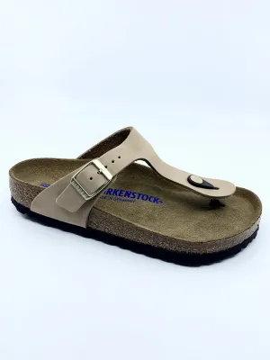 Birkenstock Gizeh Sandcastle - Soft Footbed Nubuck Regular