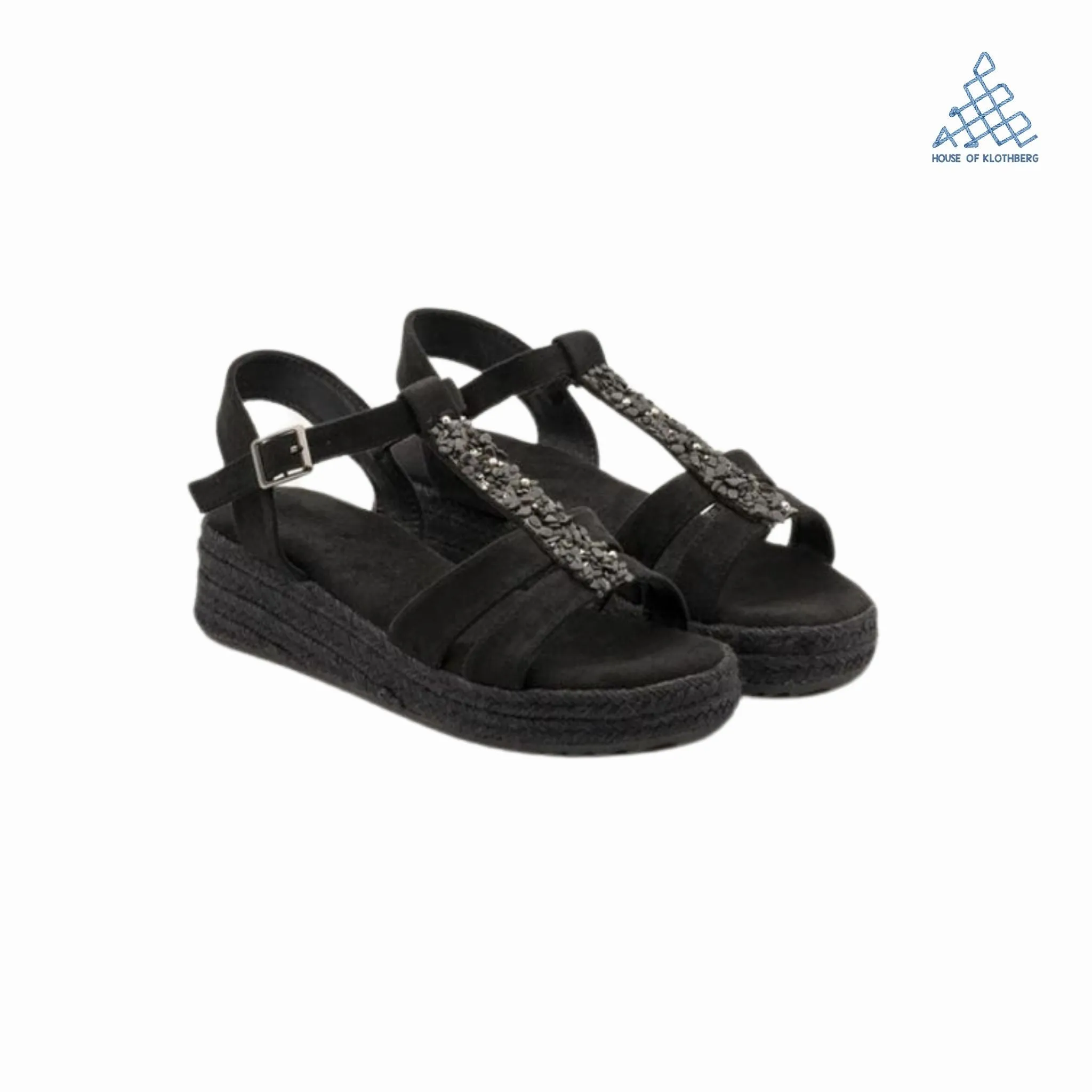 Black Luxe Wedges