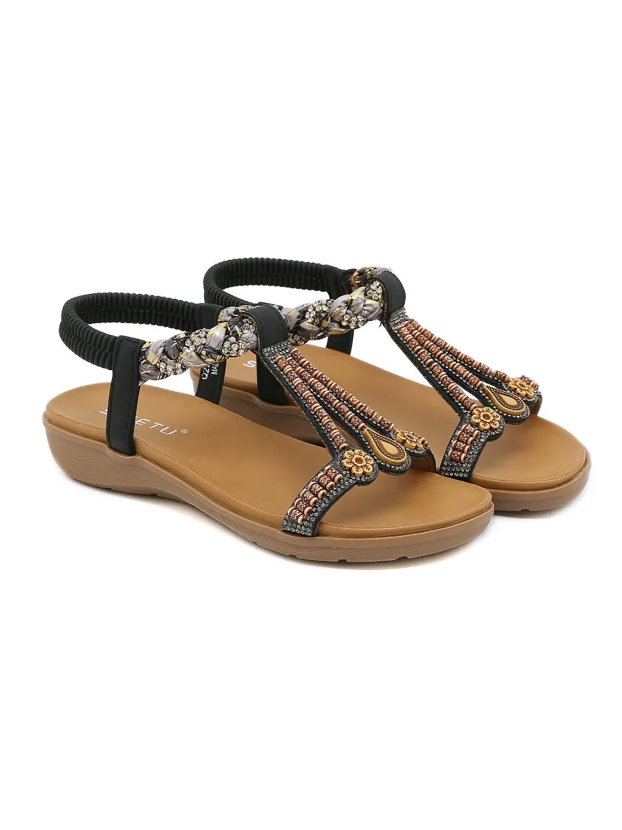 Bohemia Retro Embellished Slingback