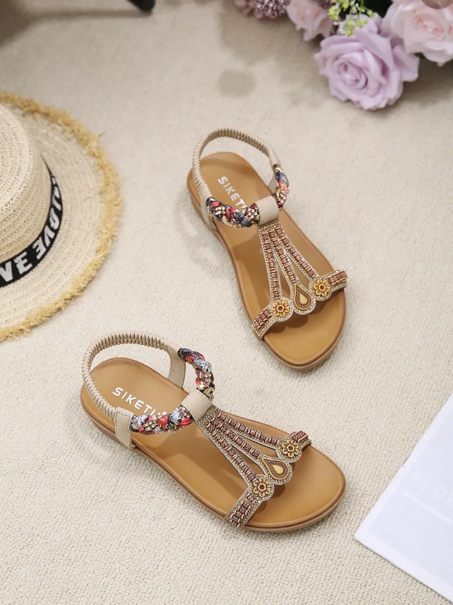Bohemia Retro Embellished Slingback