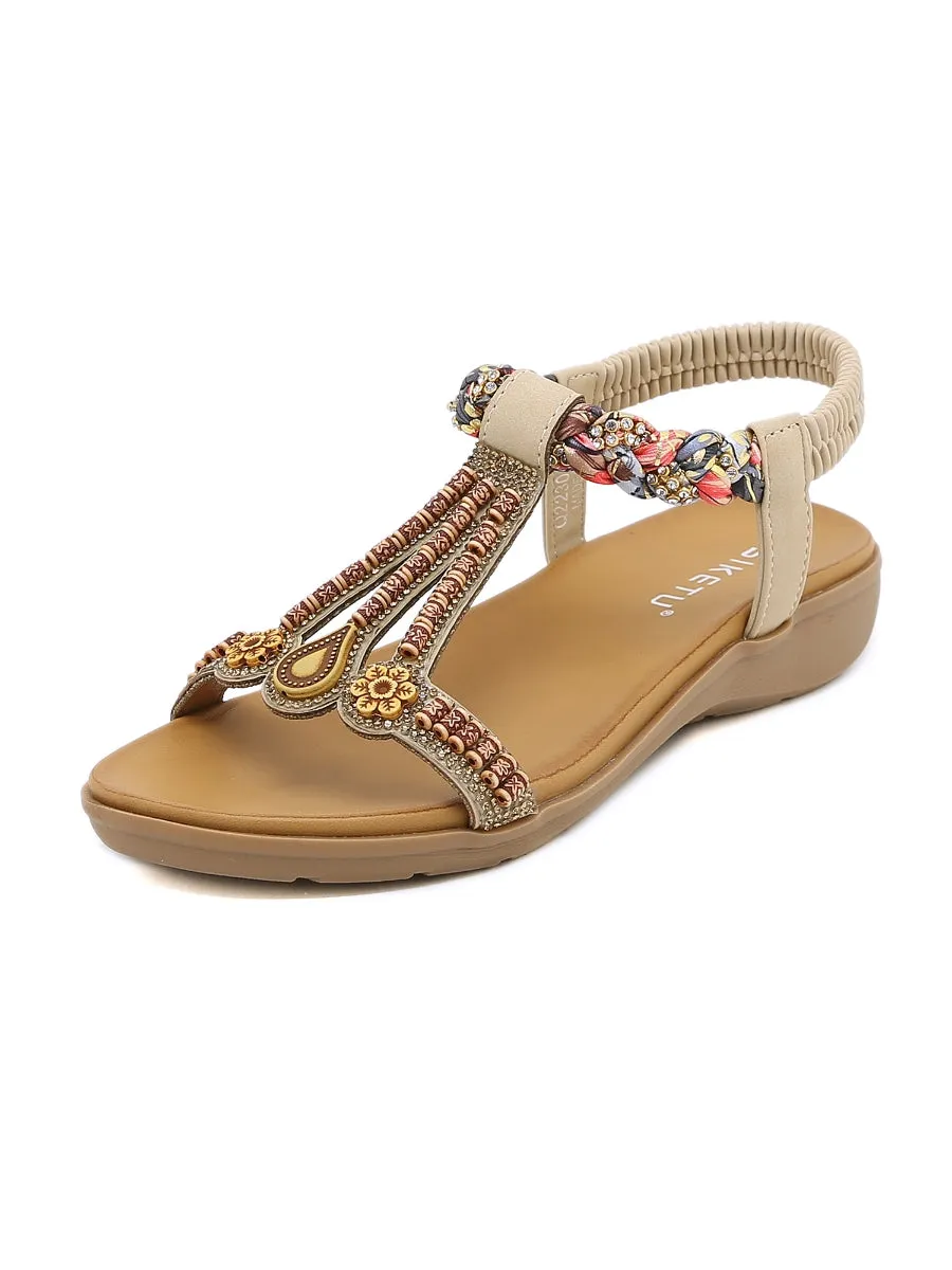 Bohemia Retro Embellished Slingback