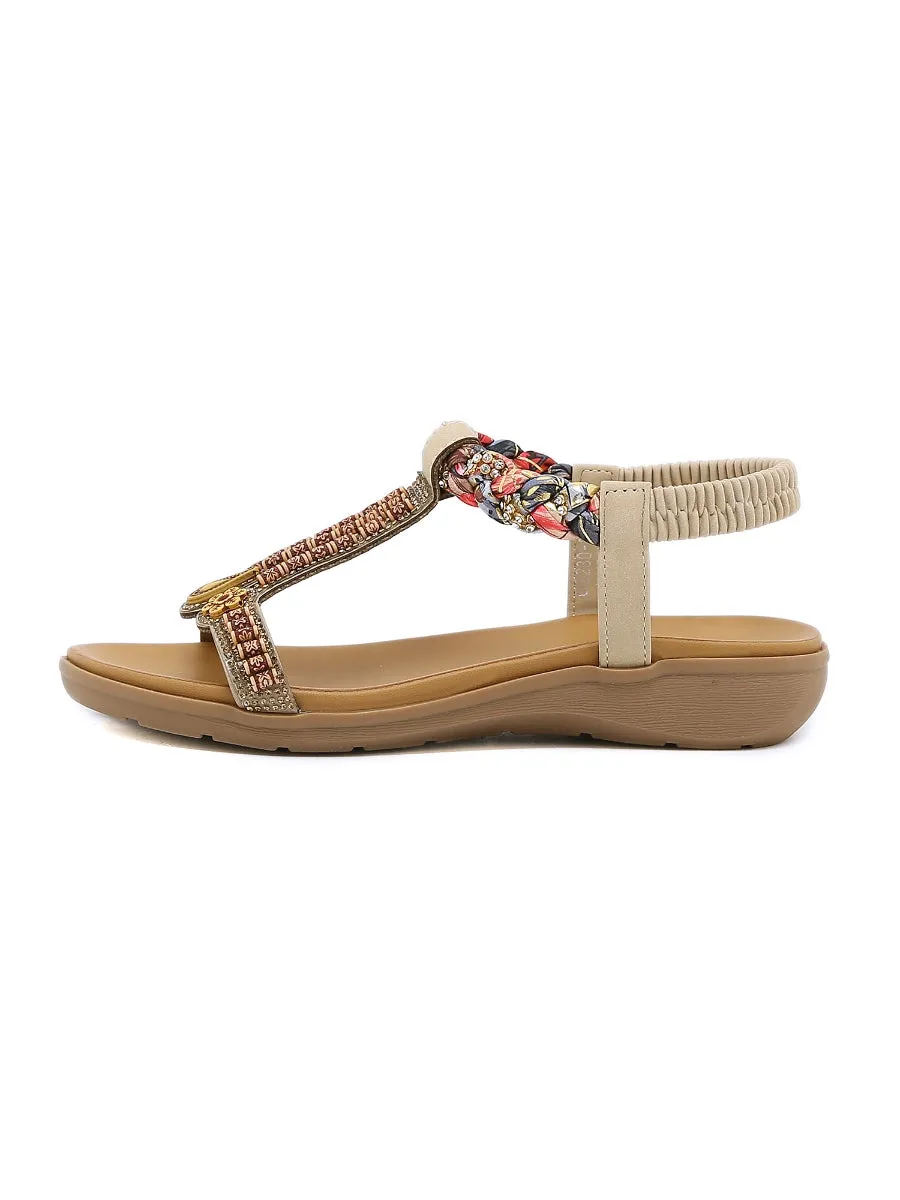 Bohemia Retro Embellished Slingback