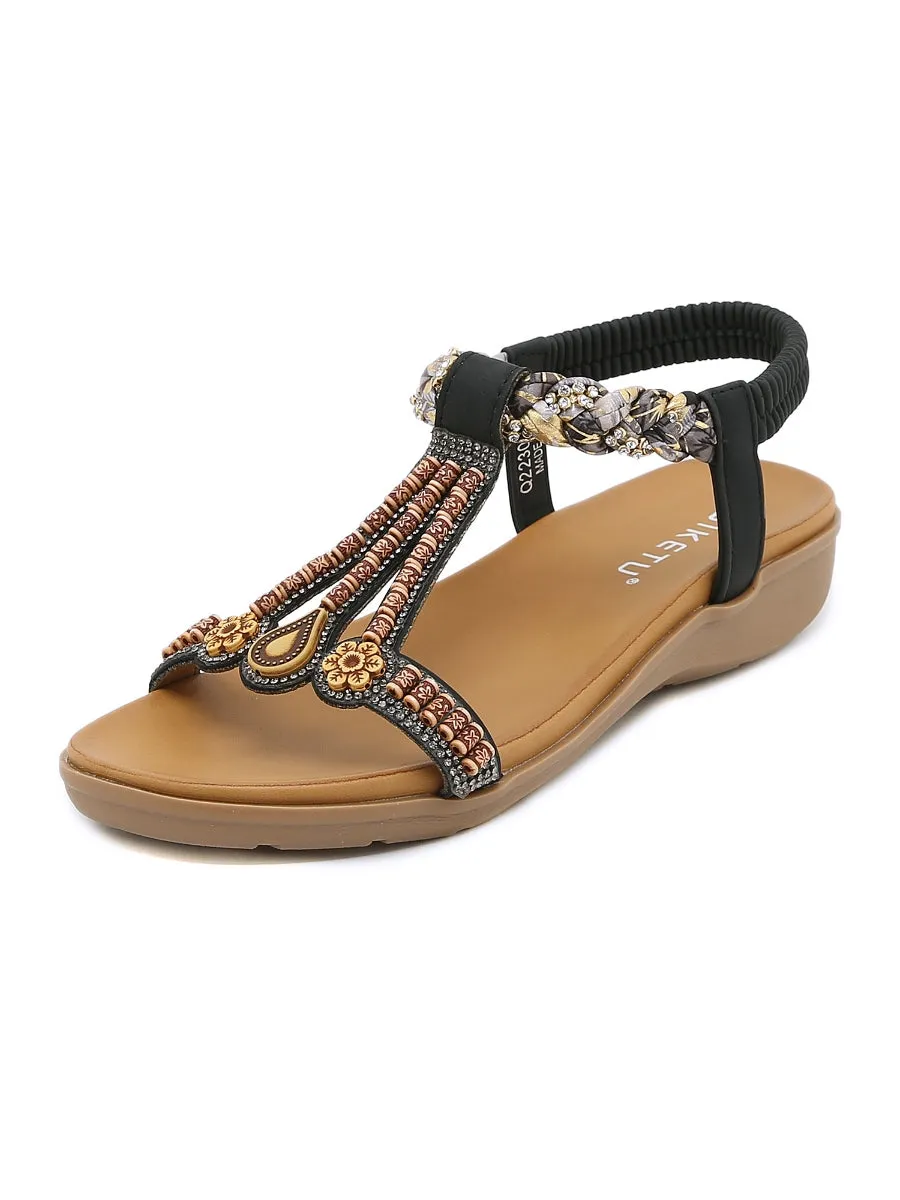 Bohemia Retro Embellished Slingback