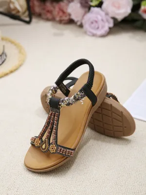 Bohemia Retro Embellished Slingback