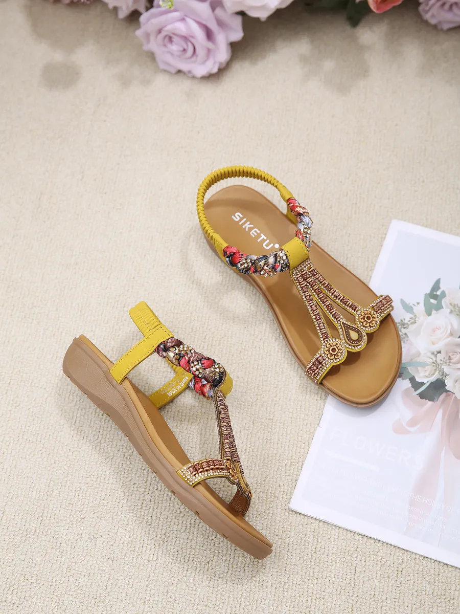 Bohemia Retro Embellished Slingback