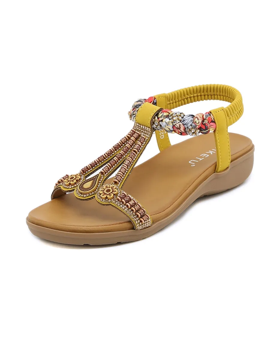 Bohemia Retro Embellished Slingback