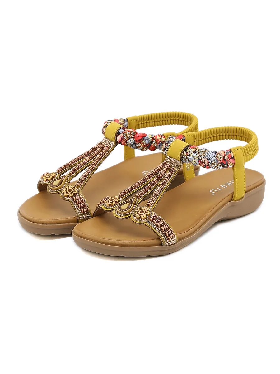 Bohemia Retro Embellished Slingback