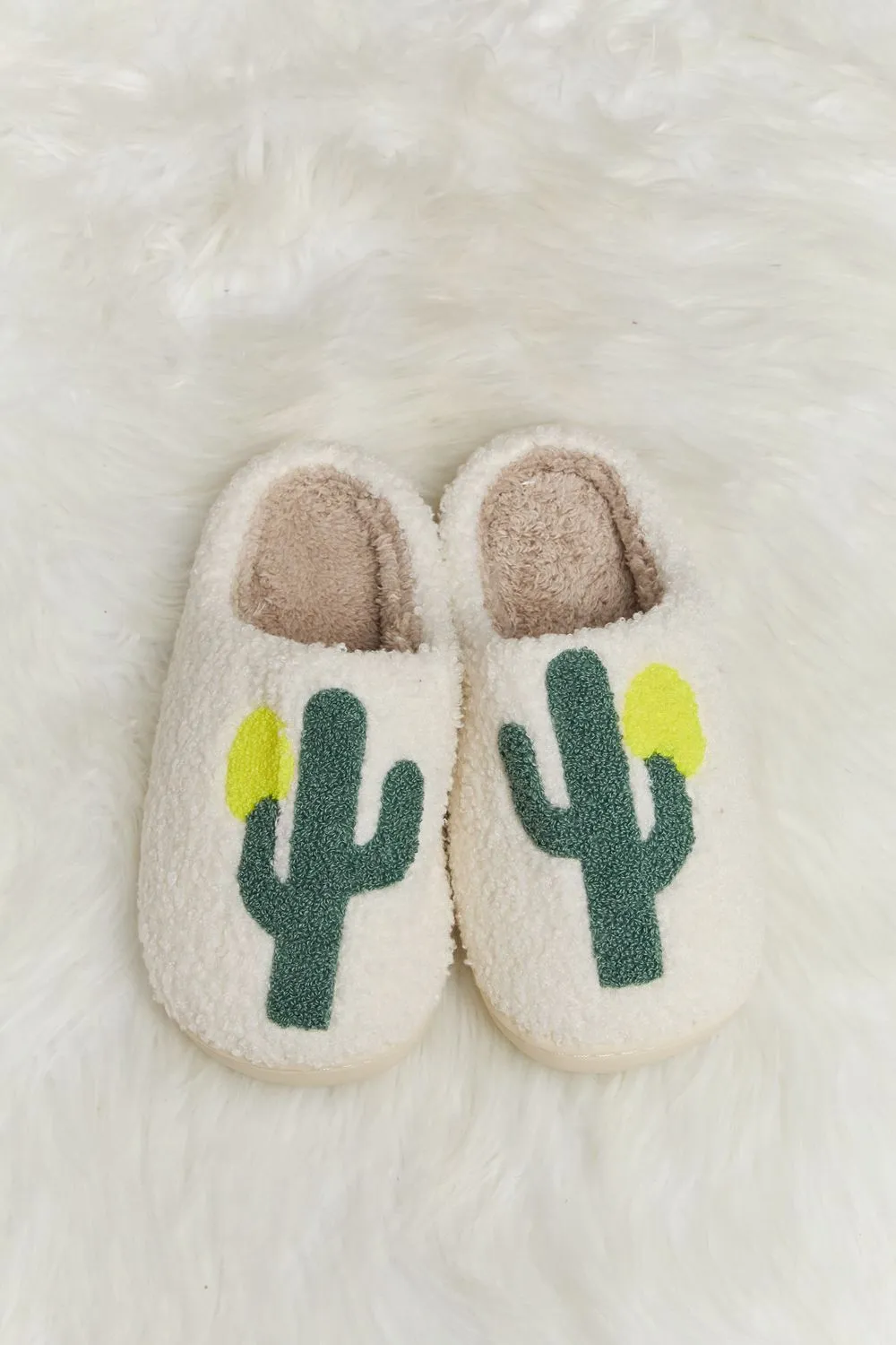 CACTUS PLUSH SLIDE SLIPPERS