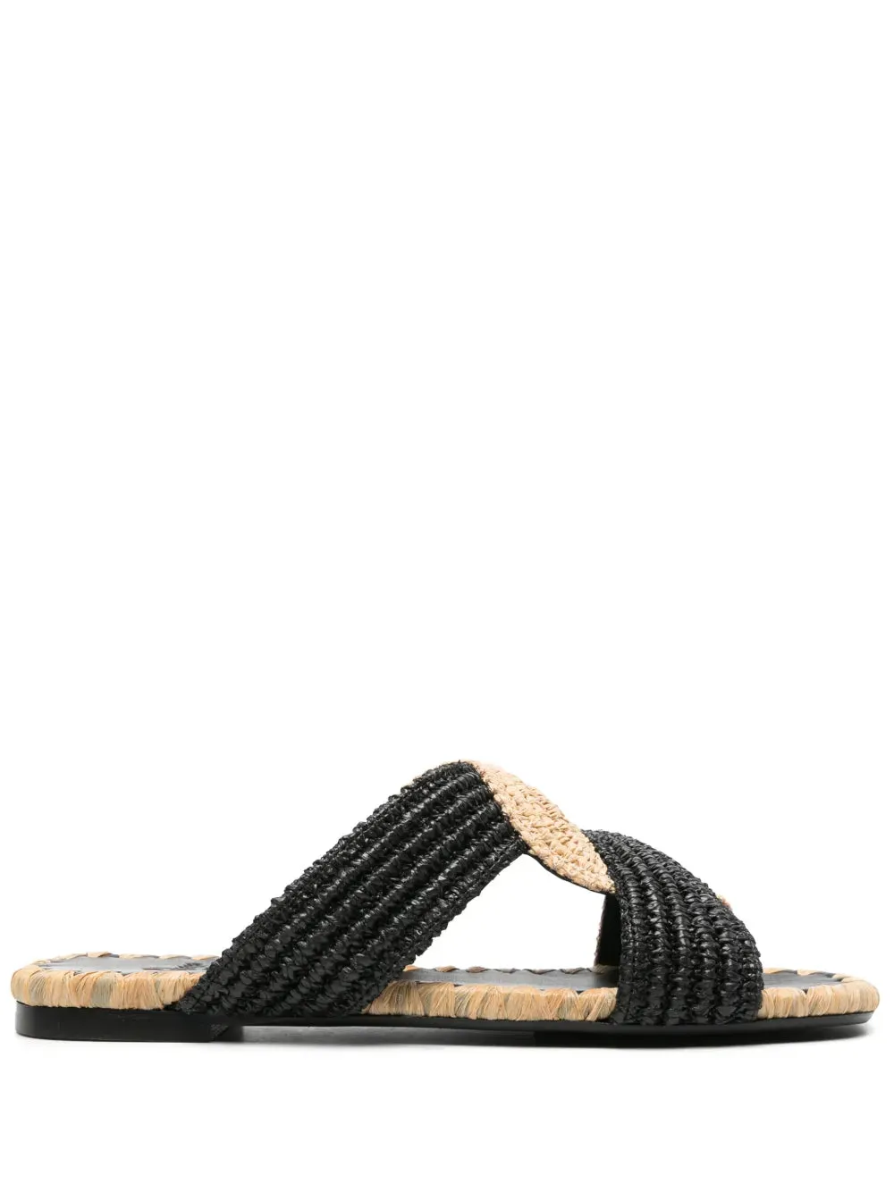 Castañer Prado woven-raffia slides