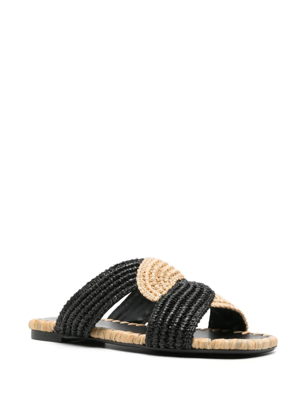 Castañer Prado woven-raffia slides
