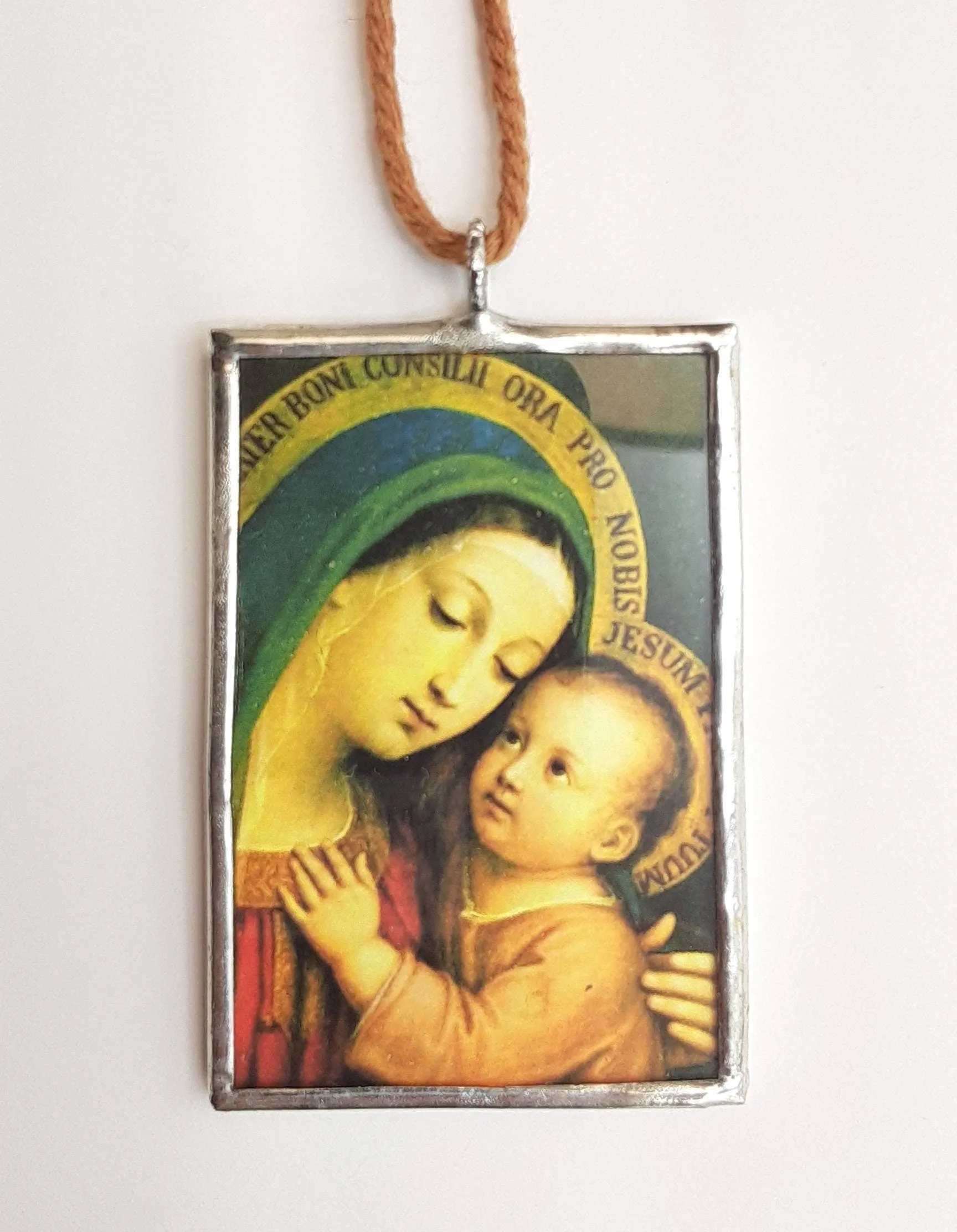 Christmas Ornament Our Lady of Good Counsel Madonna and Child