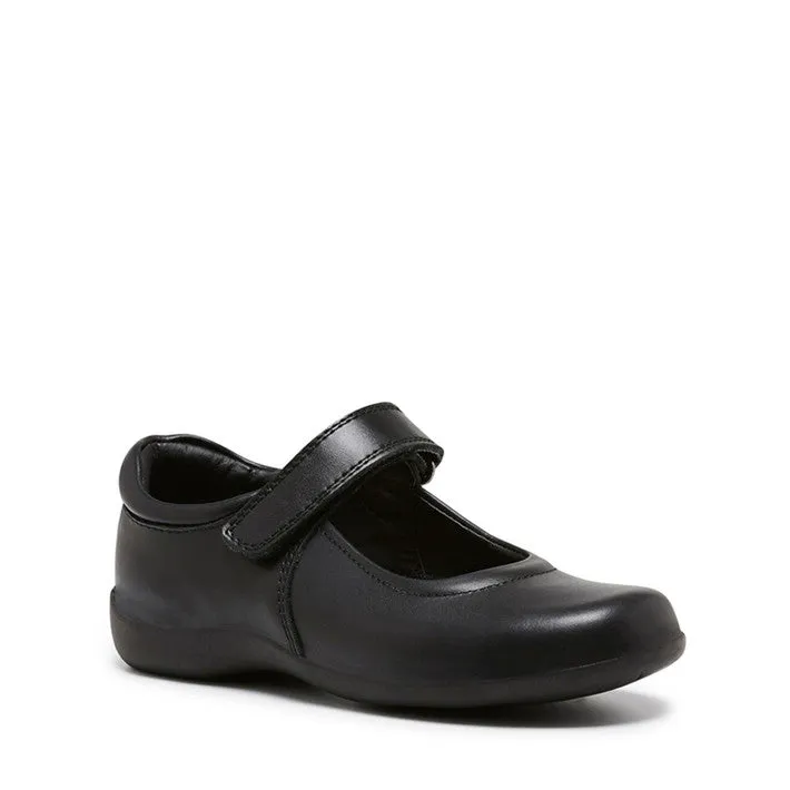 Clarks Elise Junior E  Width - Black