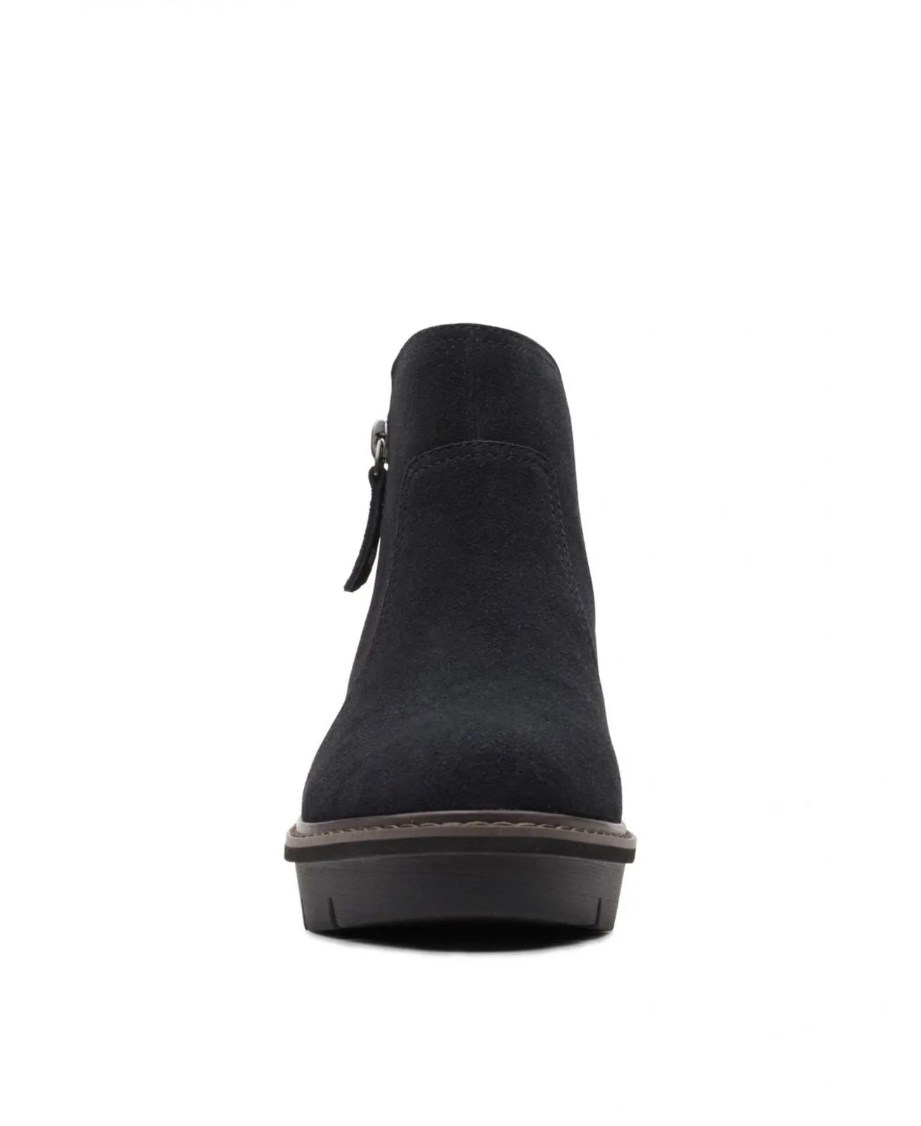 Clarks Women's Airabell Zip Ankle Boot 26163310 Black Suede 7M