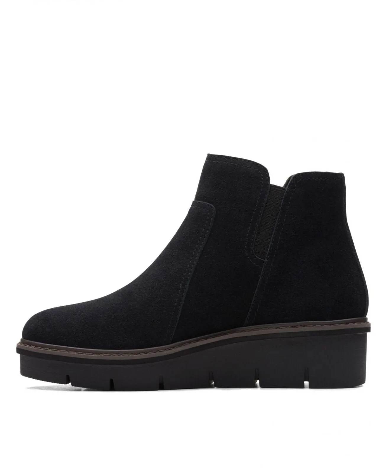 Clarks Women's Airabell Zip Ankle Boot 26163310 Black Suede 7M