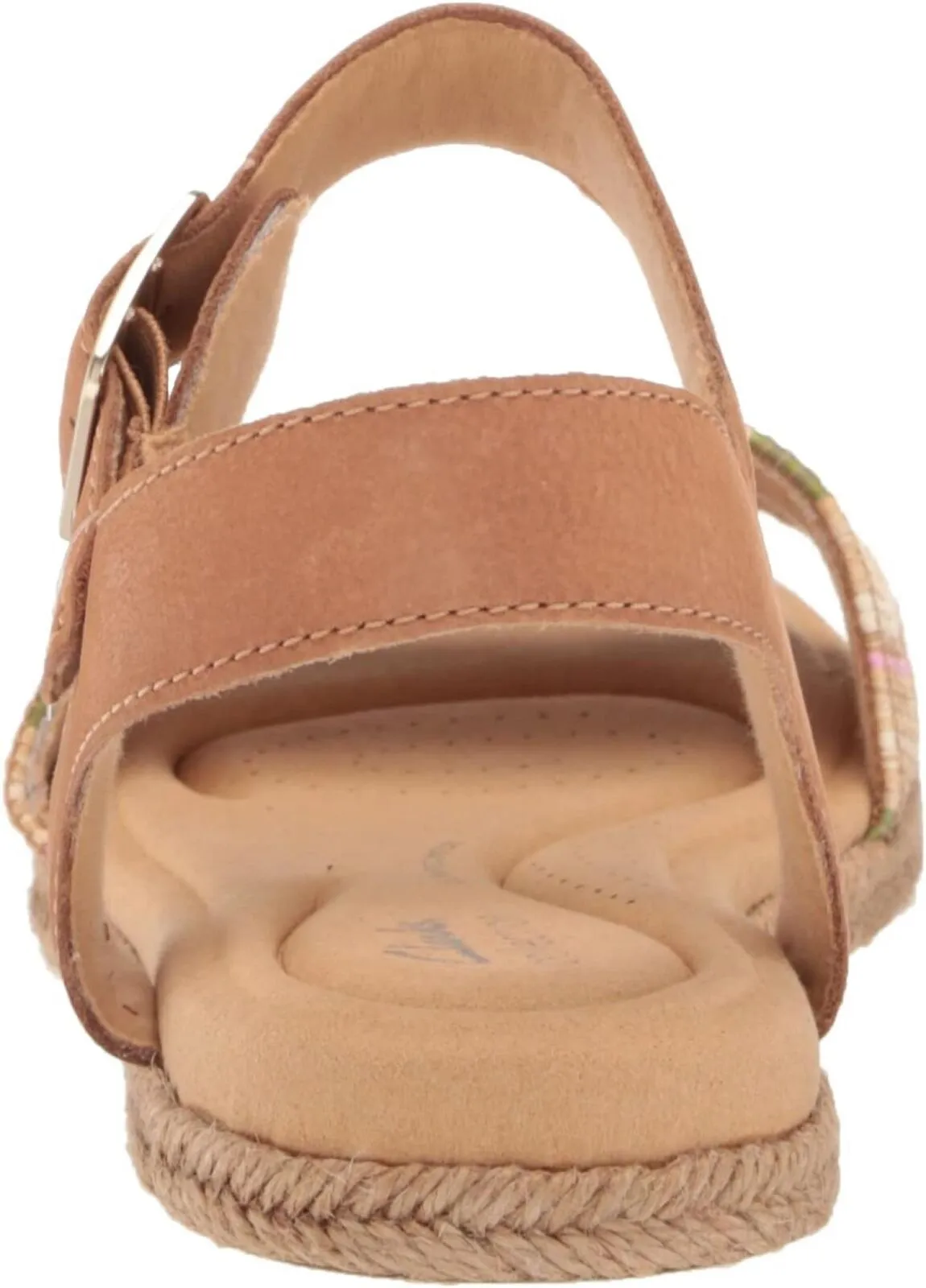 Clarks Women's Lana Shore Flat Sandal 26164475 Light Tan Leather Brown 10M