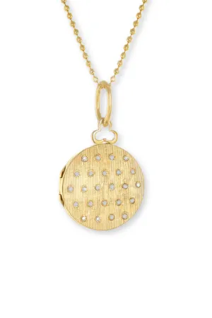 Classic Jane Locket Necklace | Florentine Finish