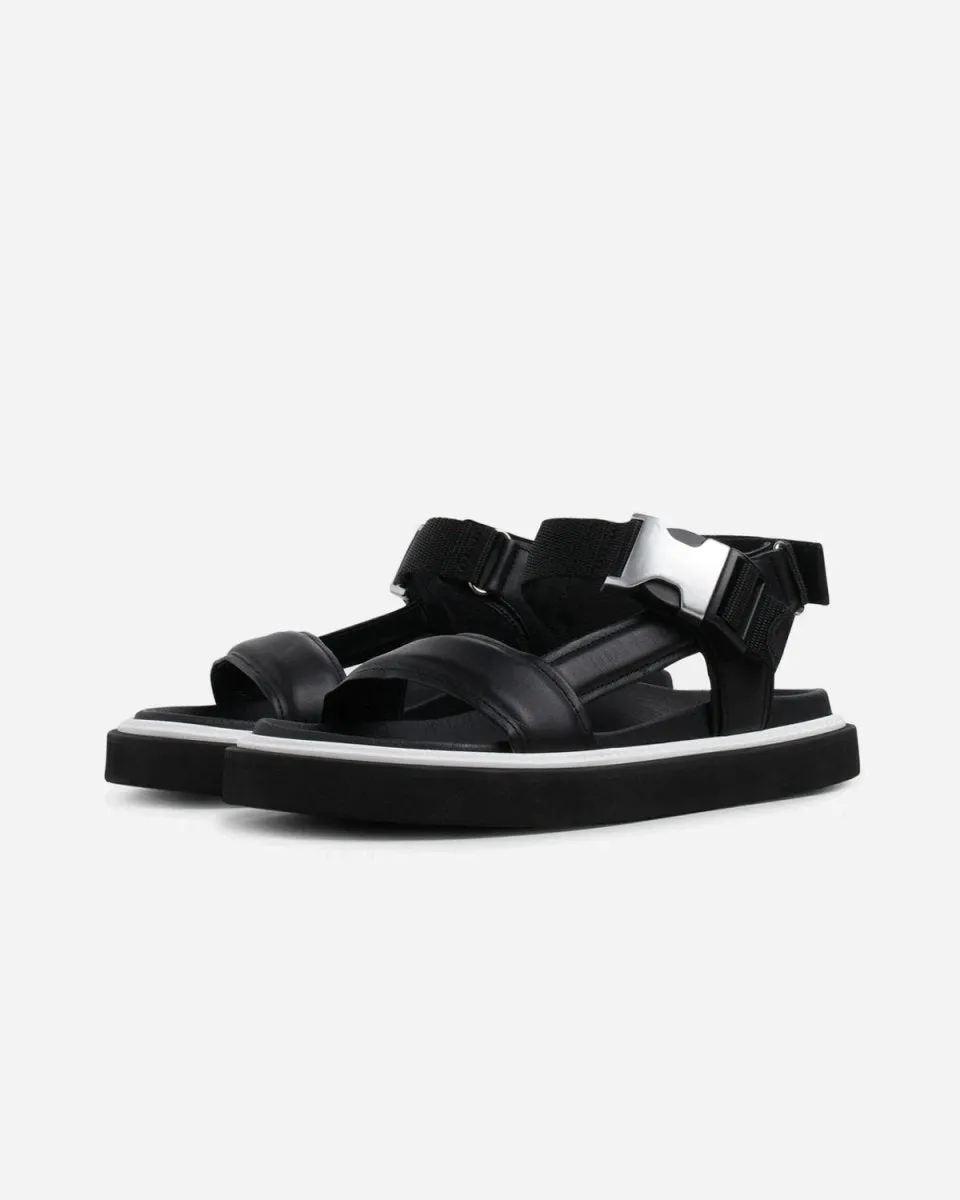 Cody Sandal - Black Leather