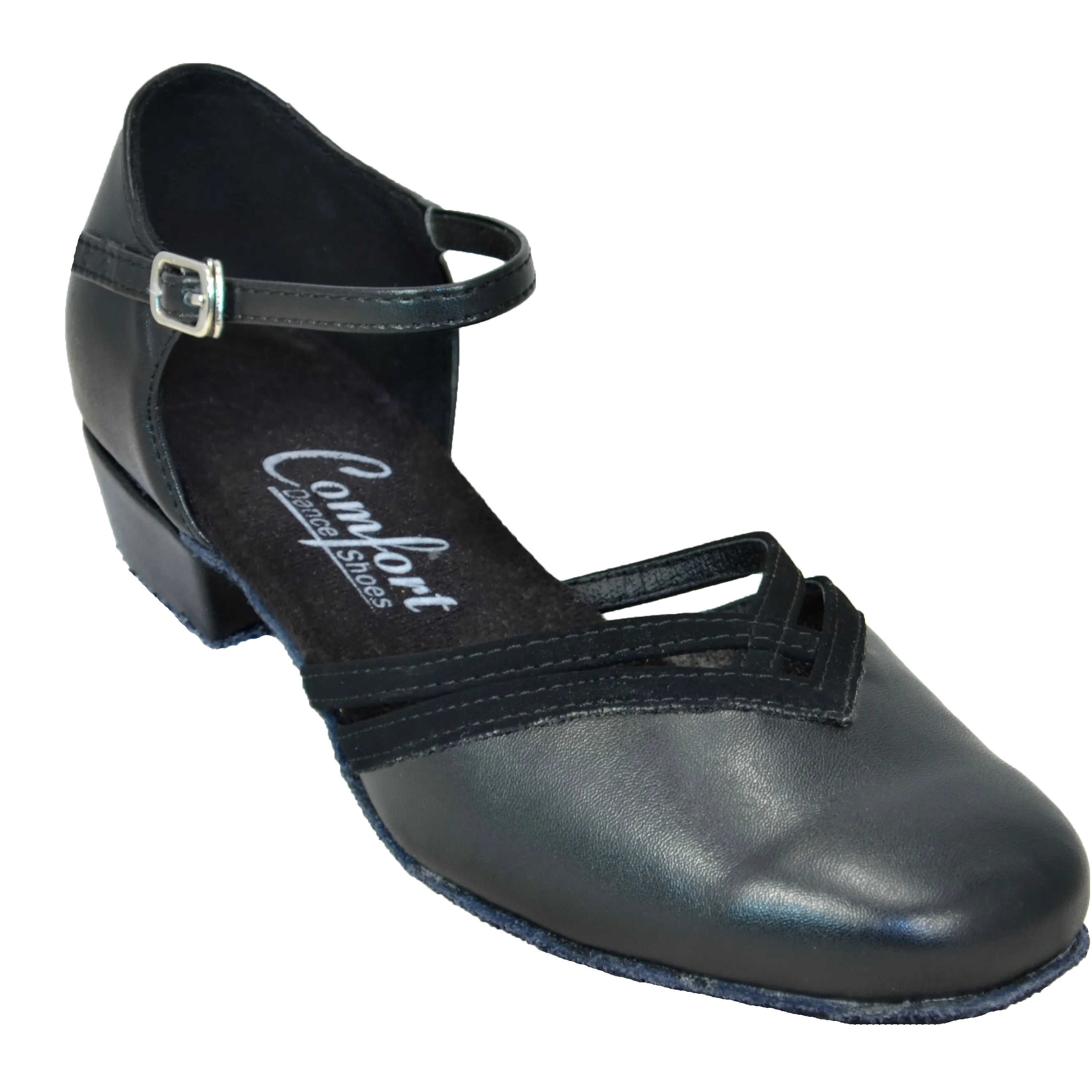 Comfort Shag - Black Leather / Black Nubuck
