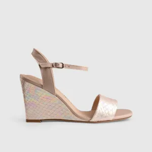 Comfort Wedge Sandal Light Pink 10871